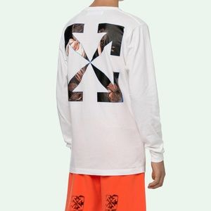 OFF-WHITE Caravaggio angel long sleeve white tee